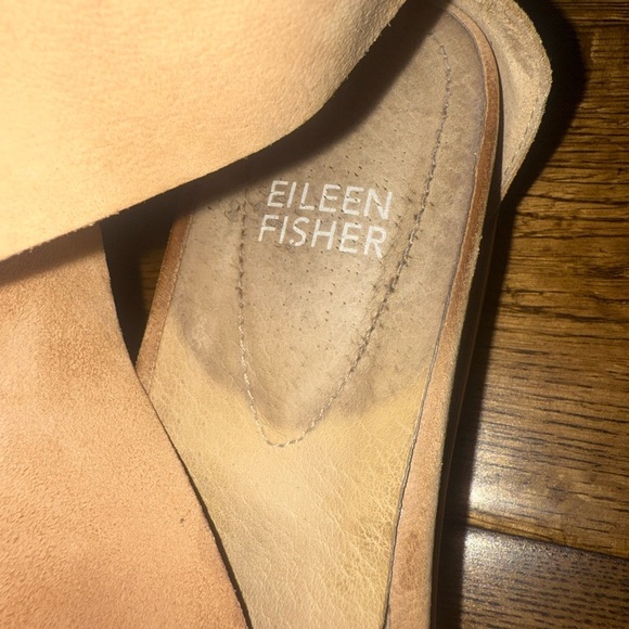 Eileen Fisher Tumbled Nubuck Leather CrissCross Banded Sport Sandals Size 8 1/2 - Picture 5 of 5